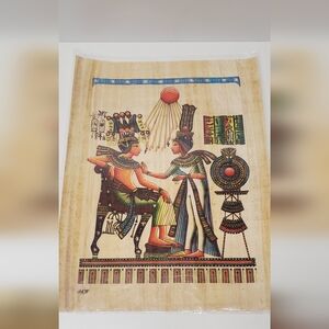 Authentic Egyptian papyrus paper 📜 with certificate Ancient Egyptian print